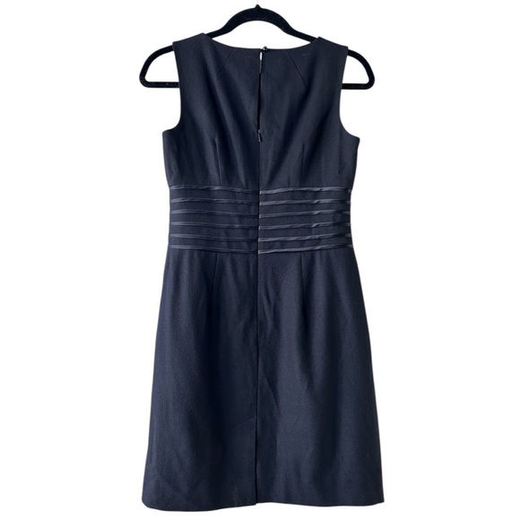 Banana Republic Black Wool Stretch Dress Sz 4P - Picture 2 of 9